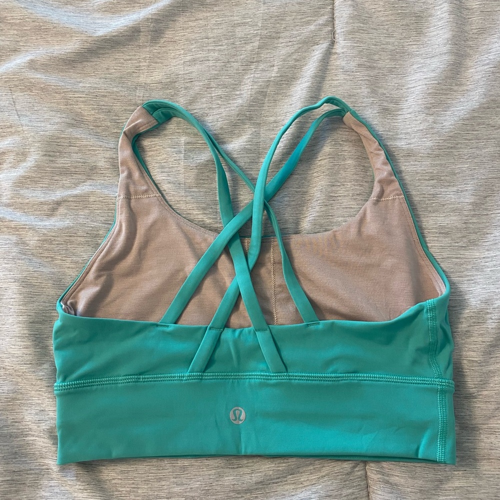 Lululemon Energy Longline Bra in Teal